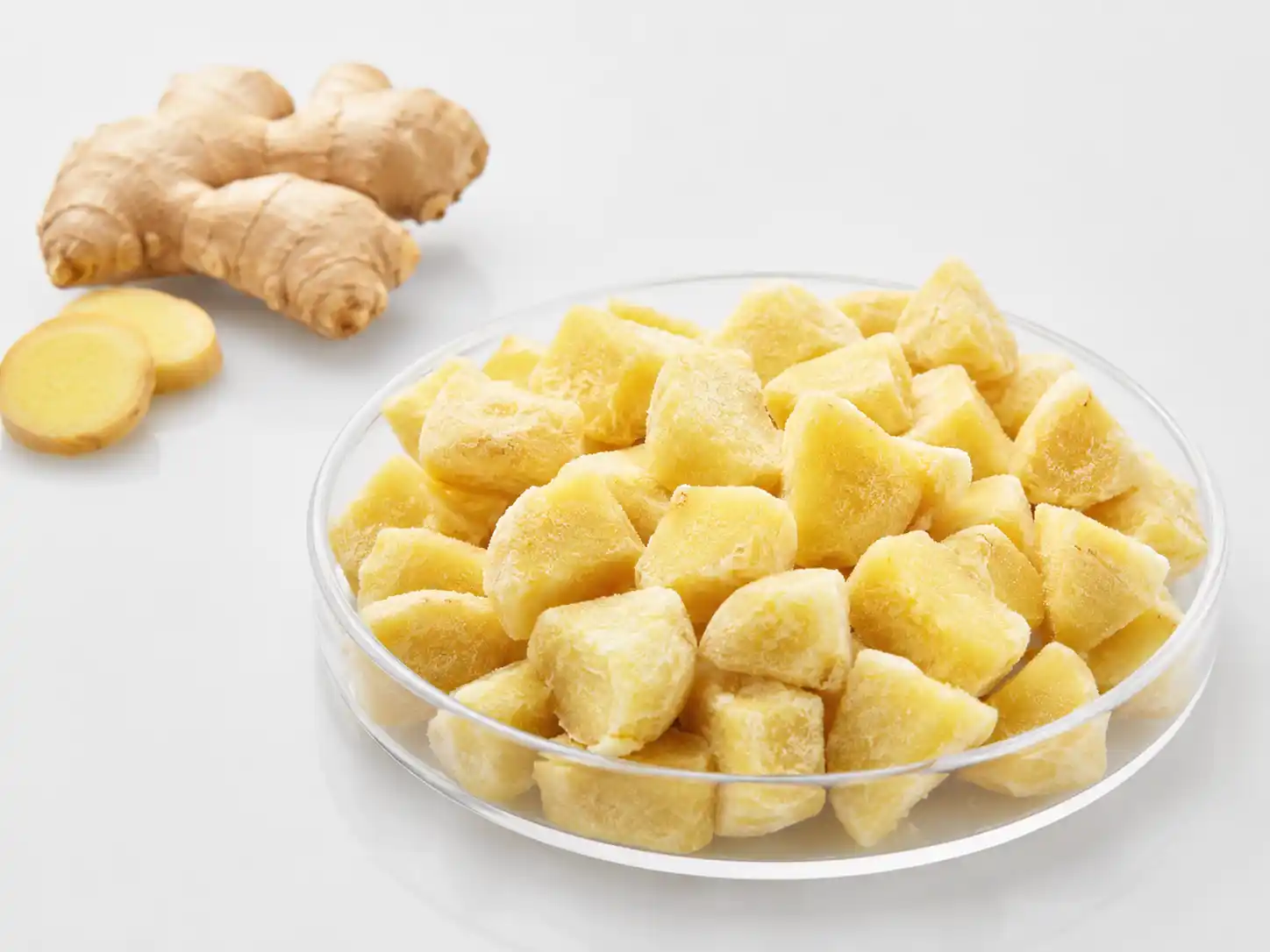 Organic IQF ginger pieces
