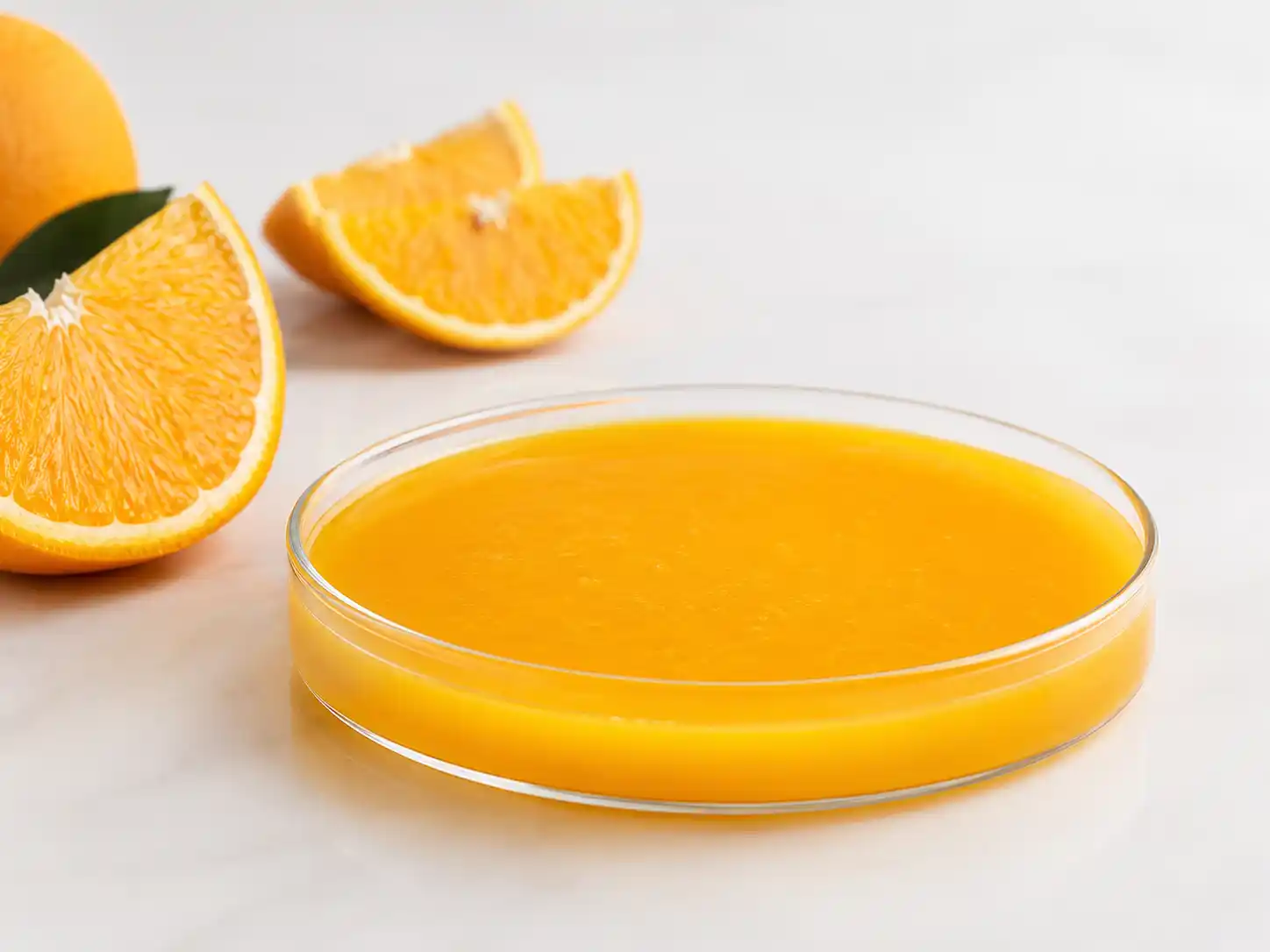 Frozen organic orange juice packaging