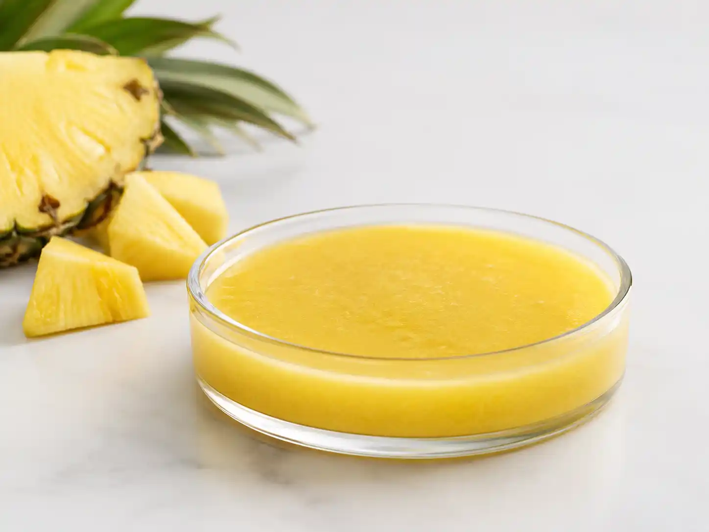 Frozen organic pineapple juice