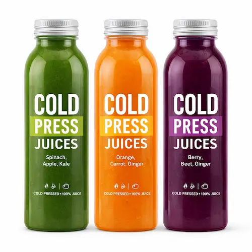 Cold-pressed juice private label format