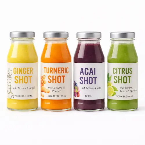 Turmeric and blended wellness shot formats